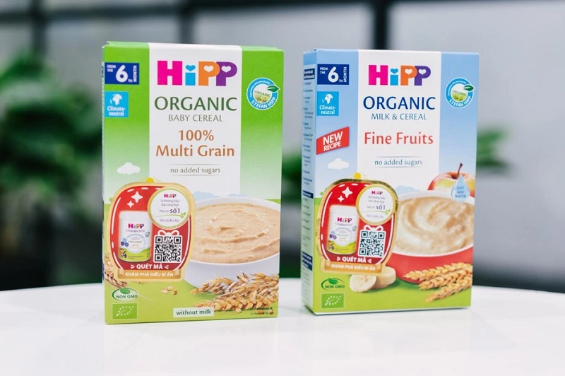 Nguyên liệu trong bột ăn dặm HiPP