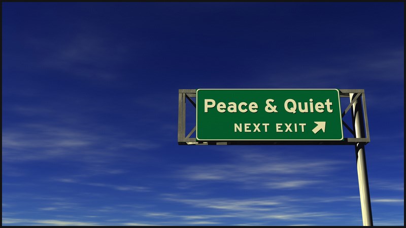 Peace and Quiet: Sự tự do và yên tĩnh, thoát khỏi sự quấy rầy, ồn ào