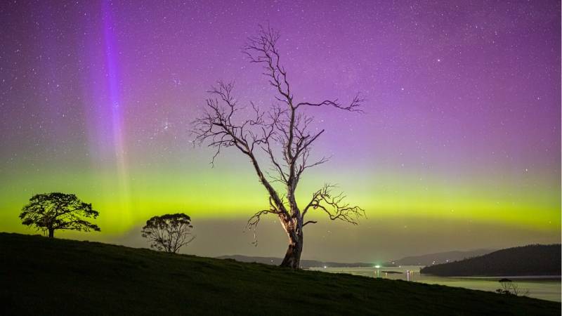 Nam cực quang huyền ảo ở Tasmania, Australia