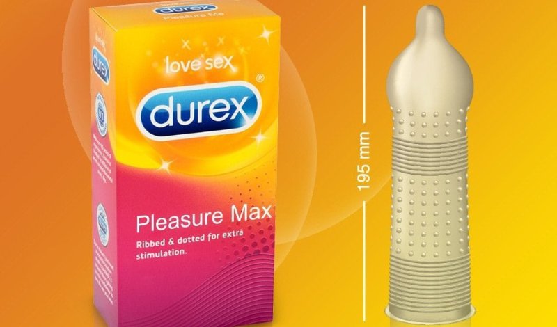 Bao cao su gai Durex Pleasuremax 