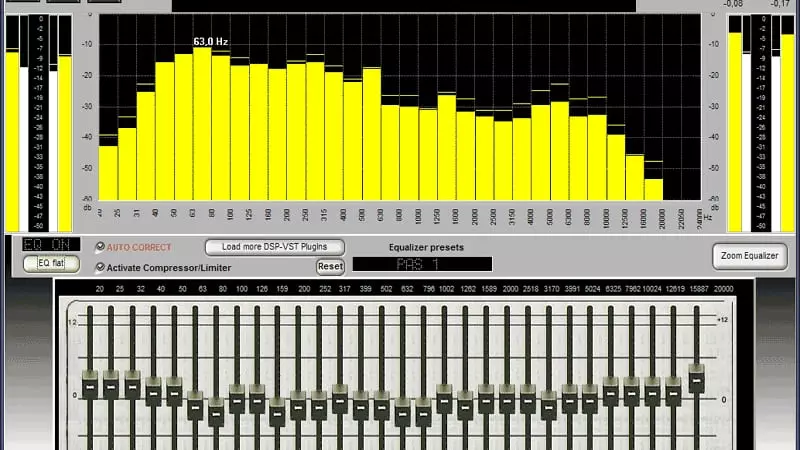 Loại thiết bị Equalizer này sử dụng cần gạt để điều chỉnh tần số