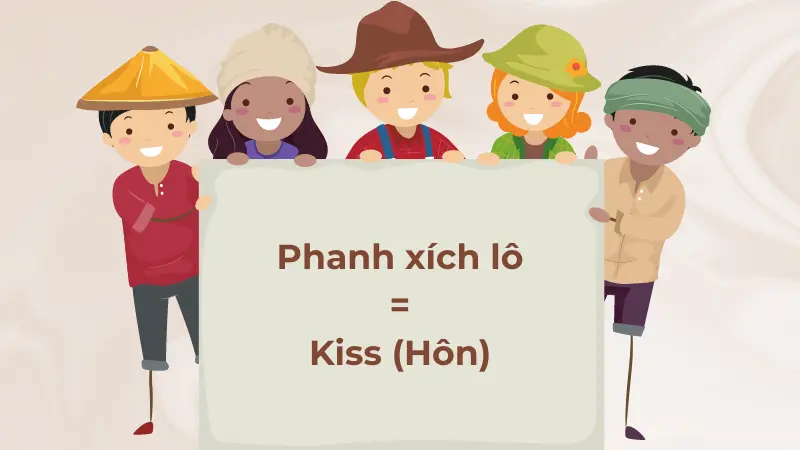 Phanh xích lô có nghĩa là hôn