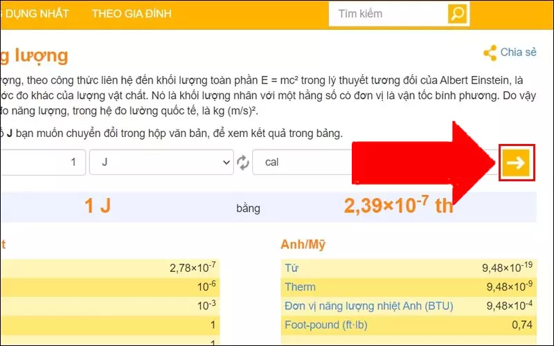 Nhấn vào dấu mũi tên để hoàn thành 