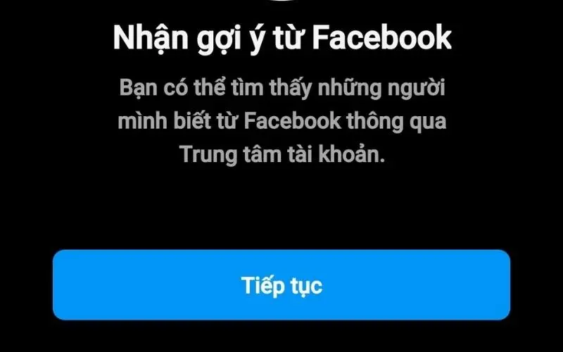 Nếu các bạn muốn kết nối qua nền tảng Facebook thì có thể chọn Facebook