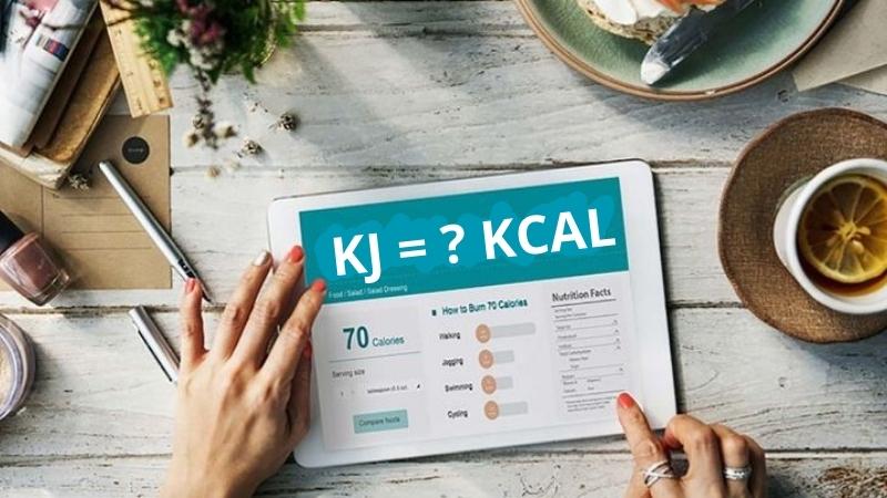 Cách đổi KJ sang Kcal