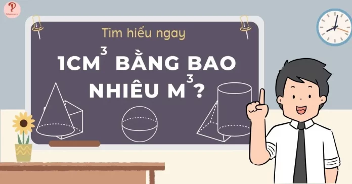 1cm3 bằng bao nhiêu m3