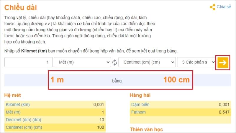 Nhấn chọn dấu mũi tên