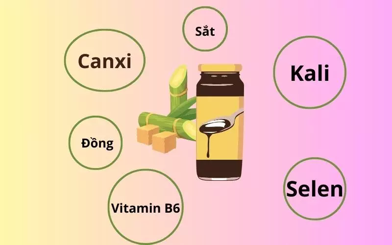 Mật mía có chứa một số vitamin và khoáng chất tốt cho sức khỏe