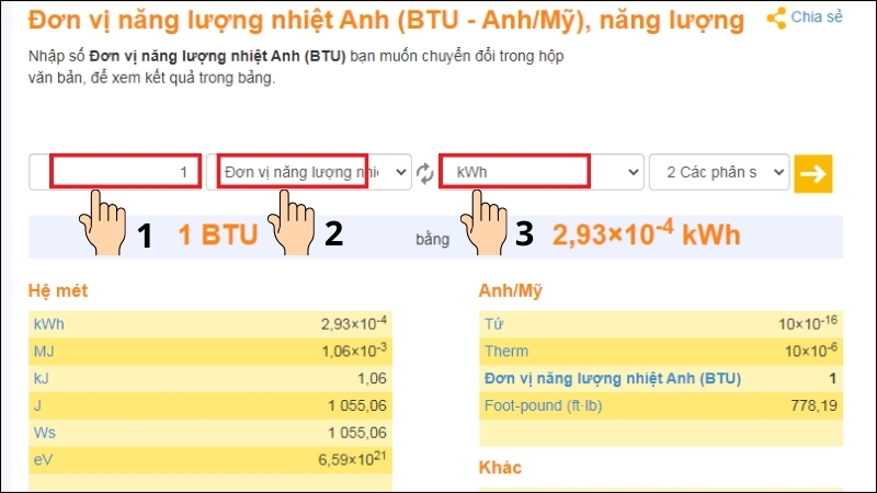 Nhập số lượng muốn chuyển