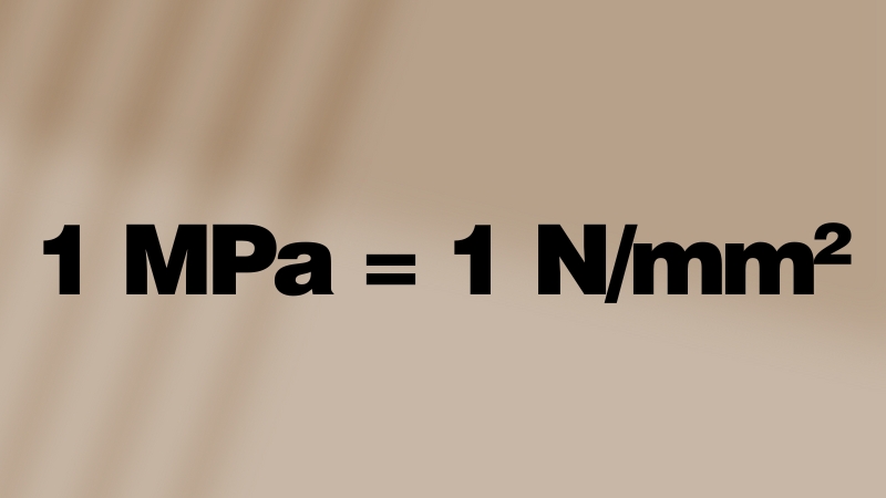 1 MPa tương đương với 1 N/mm²