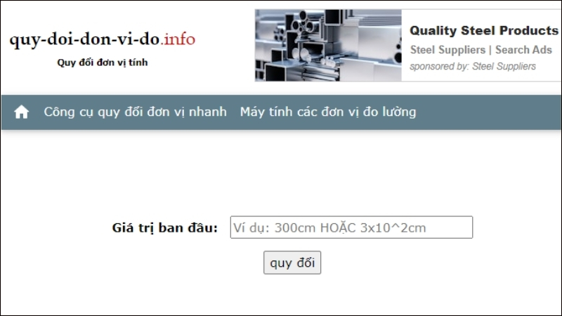 Trang web chuyển đổi