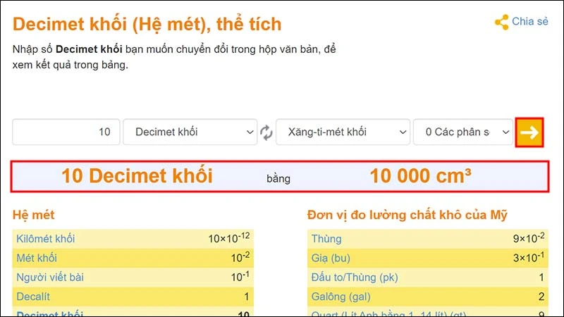 Xem kết quả