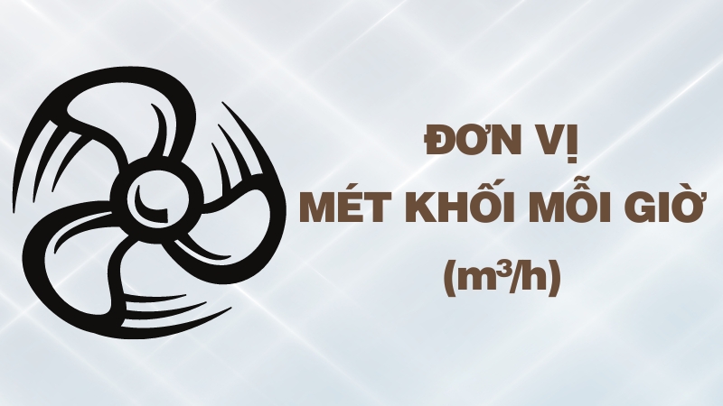 Đơn vị "mét khối mỗi giờ" (m³/h)