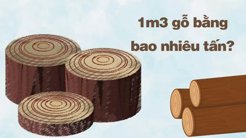 1m3 gỗ bằng bao nhiêu tấn?