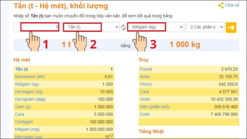 Nhập số lượng muốn chuyển