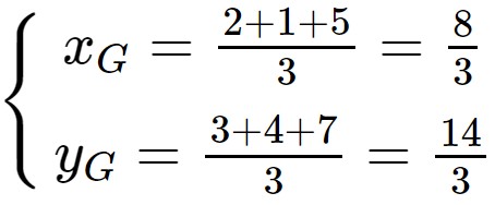 Ví dụ minh họa tìm tọa độ của trọng tâm tam giác - 31